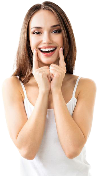 Девушка с белоснежной улыбкой