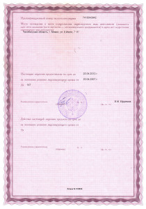Лицензия 74.50.11.002.Л.000039.04.07. Страница 2